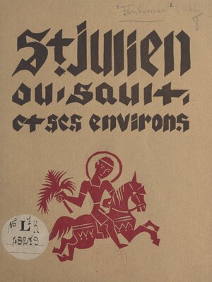cover image of Saint-Julien-du-Sault et ses environs
